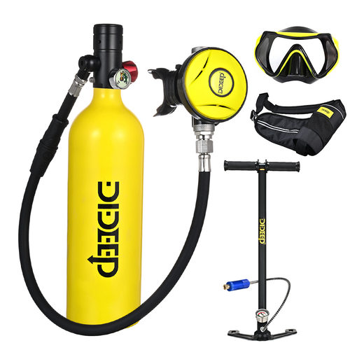DIDEEP新款X4000Pro水下呼吸器潜水氧气瓶1L容量便携式潜水呼吸器