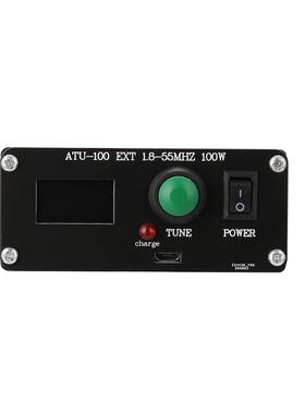 ATU-100 1.8-55Mhz mini自动天线调谐器0.96英寸带外壳成品充电版