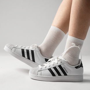 阿迪达斯Adidas贝壳头女鞋三叶草正品贝壳鞋运动休闲鞋板鞋JH9976