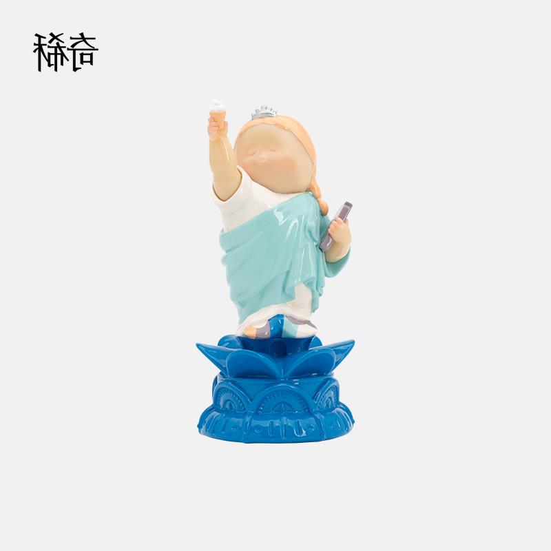 稀奇艺术十二星座《双鱼座》女生生日礼物桌面少女摆件饰品