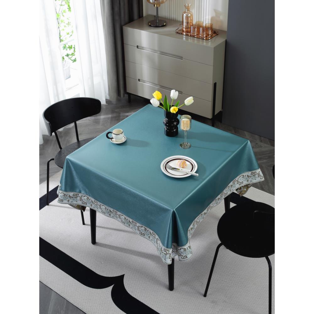 桌布正方形八仙桌台布方桌中国风防水桌垫麻将机麻将桌盖布新中式