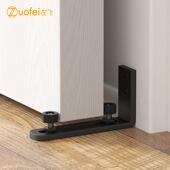 谷仓门双滑轮轴承橡胶轮子止摆器限位定位器化妆室吊轮推拉地导