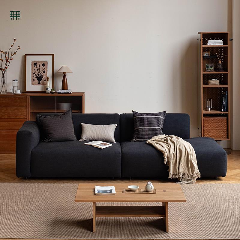 无即所有人体工学沙发客厅小户型防猫抓可拆卸三人位北欧布艺沙发