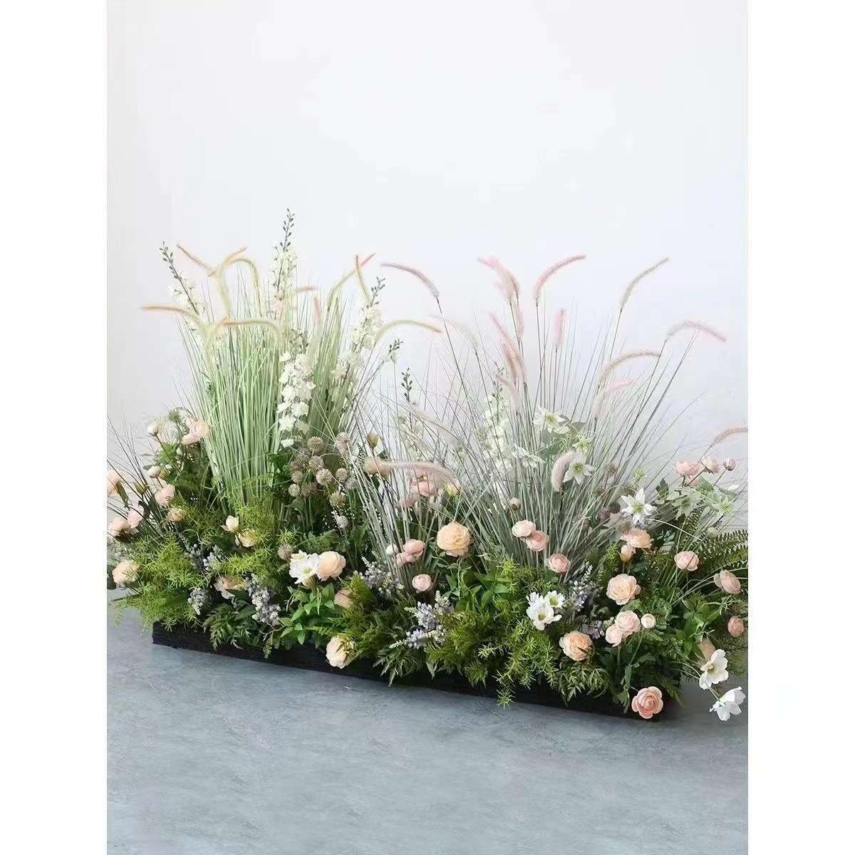 婚礼盆栽绿植植物高档造景仿真绿植假花假树室内仿真花网红仿真花