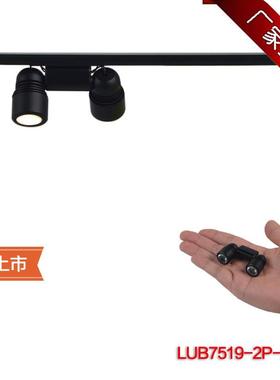 led迷你磁吸轨道双头小射灯珠宝展柜博物馆展示灯2W12V导轨新射灯