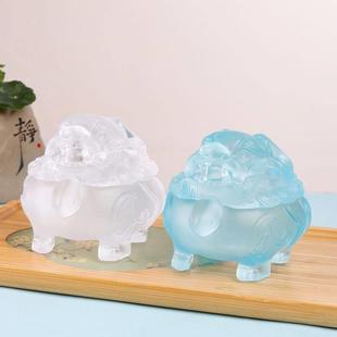 庭野堂 大尺寸支持4小时盘香古法琉璃狻猊香炉熏香炉香篆送礼礼盒