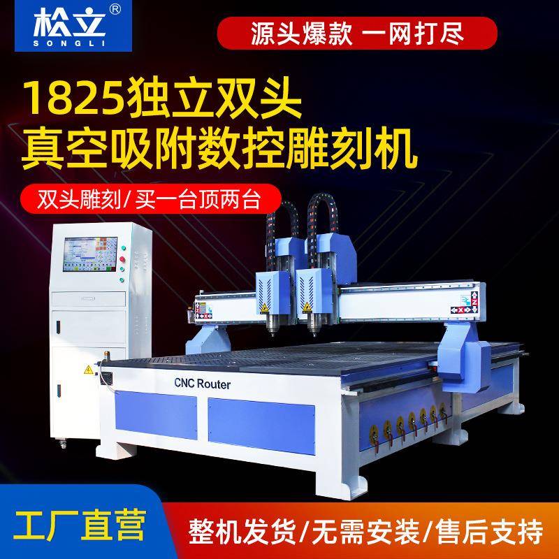 全自动数控木工雕刻机PVC亚克力石材立体双头寿材棺木浮雕雕花机