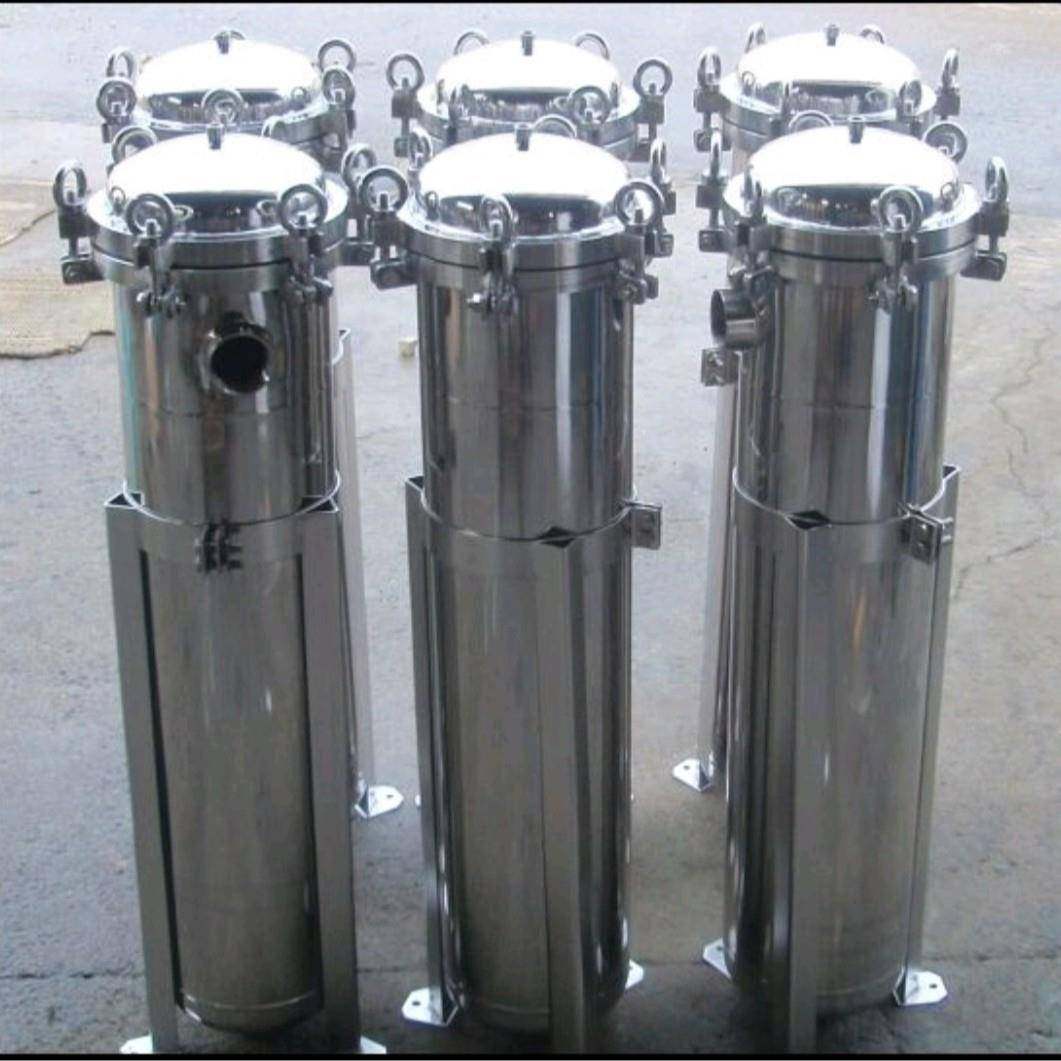 生产水过滤工业不锈钢单多袋式过滤器布袋易清洗更换不锈钢多介质,机械设备,过滤设备,淘宝优惠券,粉丝福利购,淘宝优惠卷