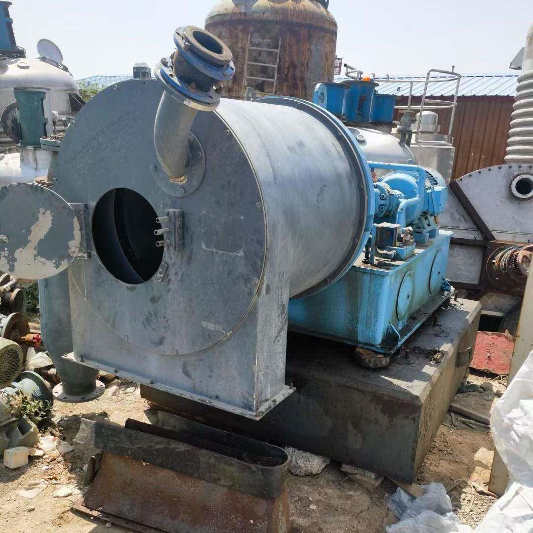 低价出售二手双级活塞推料离心机连续工作316材质螺旋过滤