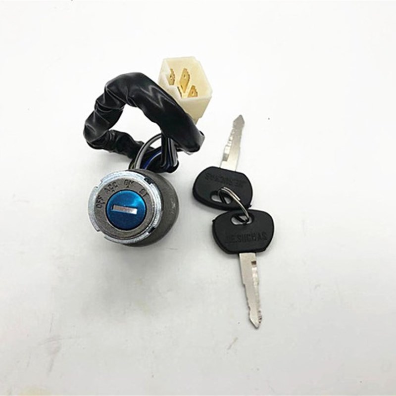 万虎三轮车福田方向盘三轮车点火开关 三轮摩托车配件四线电门锁