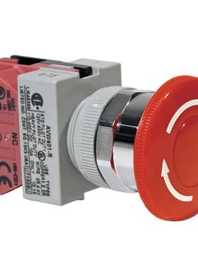 IDEC和泉22mm进口旋转解锁开关TW系列蘑菇形按钮AVW402R