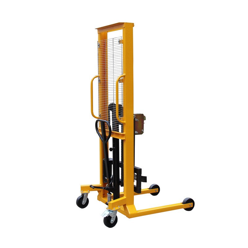 现货供应DA液压油桶堆高车提升1.5米装卸货200l油桶堆放车