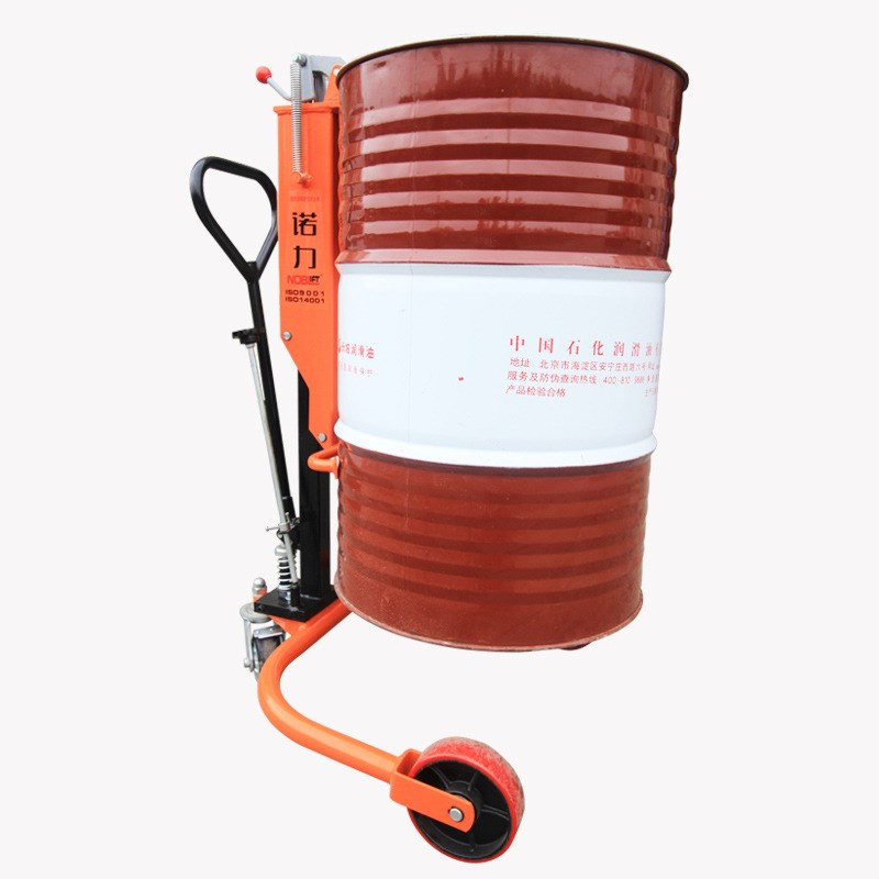 诺力手动油桶车搬运车DP25适用于铁桶塑料桶夹具咬鹰嘴式