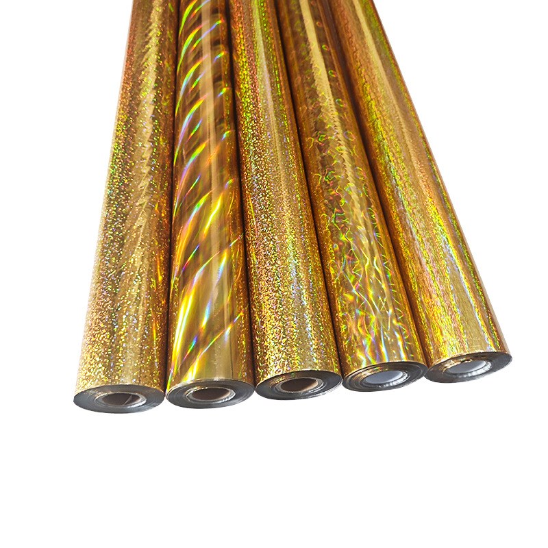 金彩虹 金银镭射烫金纸 包装通用型镭射烫金纸材料电化铝烫印箔