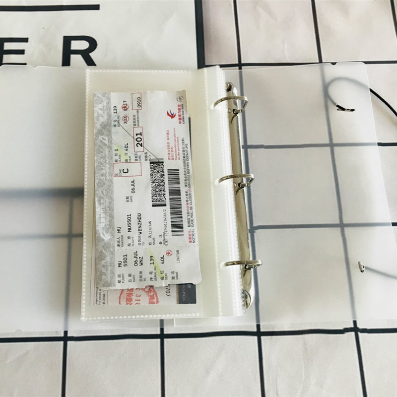 活页保存册10*10cm油画棒画册3寸收集册票据夹收纳美术作品收藏册