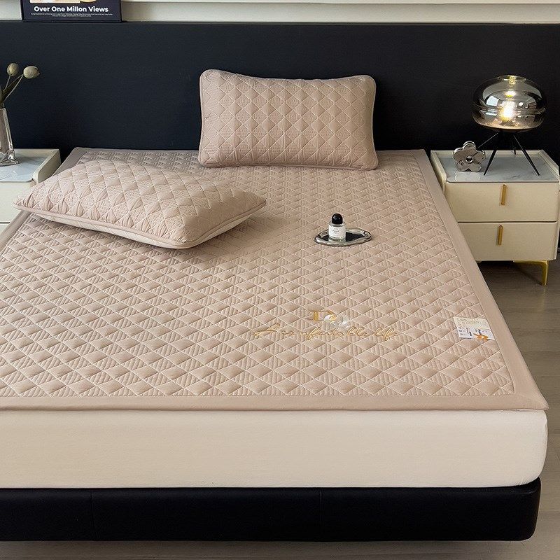 新款绣花夹棉床护垫现代简约宿舍单床垫件卧室床上三件套四季通用,床上用品,床垫/床褥/床护垫/榻榻米床垫,淘宝优惠券,粉丝福利购,淘宝优惠卷