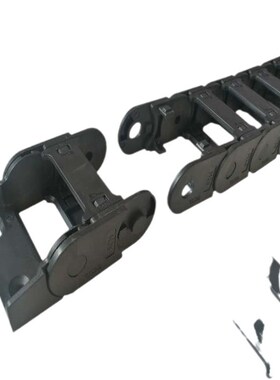 现货跨度龙门吊线缆保护牵引铝塑拖链 GCTL工程铝合金拖链厂家