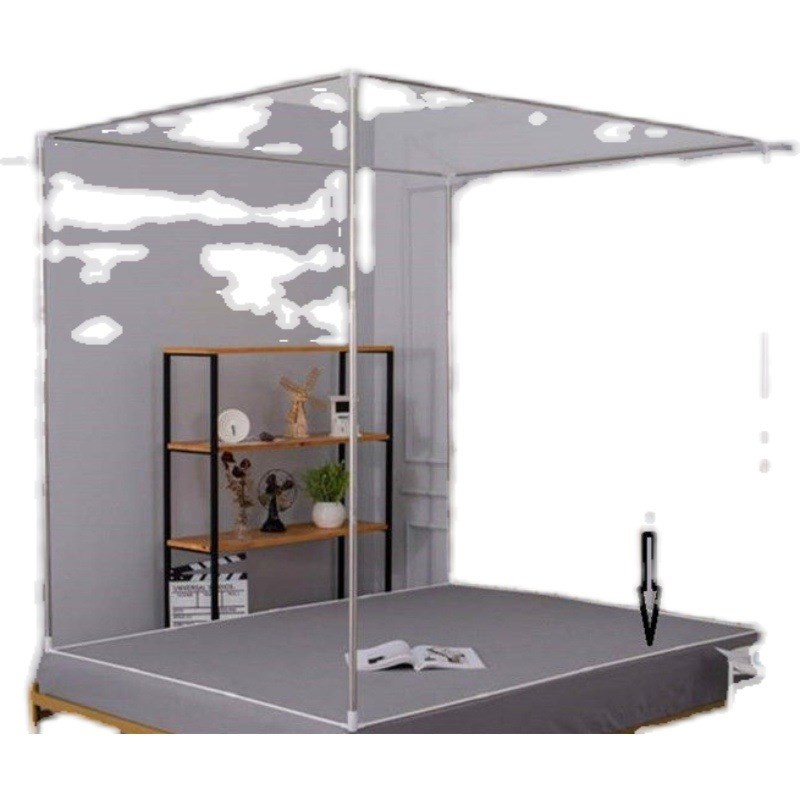 xyt蚊帐杆子玻璃纤维管不锈钢坐床式支架底部一圈白色玻璃杆带橡