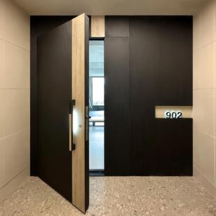 2025新款入户门防盗门子母门别墅大门简约家用一门一景进户门铸铝