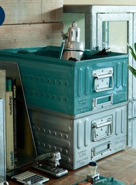 稻谷藏库DULTON金属收纳箱 户外家用整理箱工业风工具箱16L加大