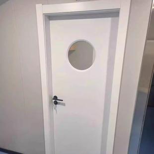 玻璃木门多色台球棋牌室美容足浴店Ktv门套玻璃观察窗隔音