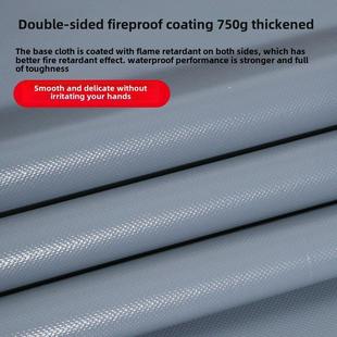 750g刮刀隔热篷布雨布篷布卡车阳光房遮阳布阳台防水窗帘灰色