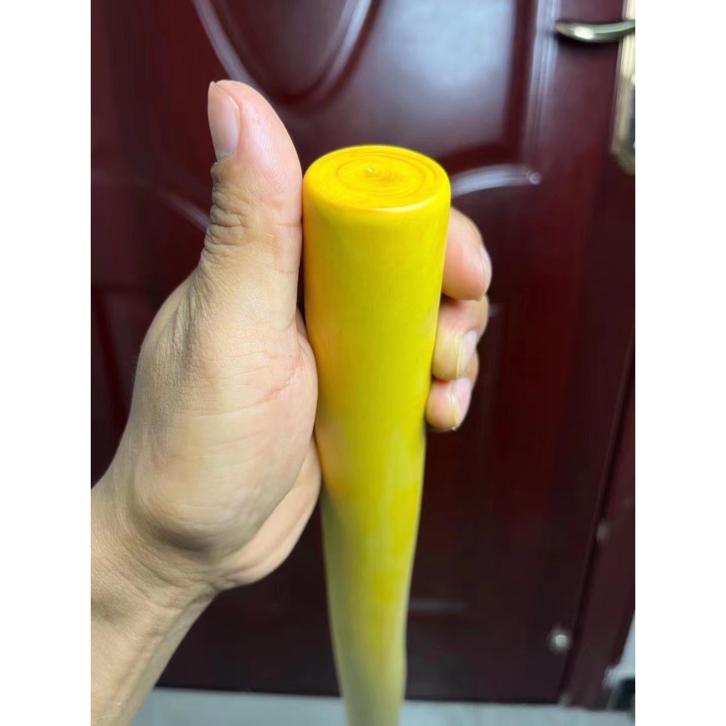 正宗小叶黄杨木文玩棍，把玩棍擀面杖登山棍车载防身棍戒尺印章料