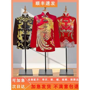 寿衣男女全套配齐寿终衣服中式冲喜殡丧用品唐装七件套老人寿衣