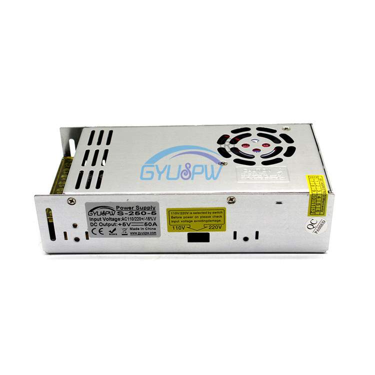 5V50A开关电源220V转5V250W足功率LED电源 Led显示屏灯条直流电源