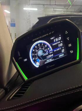 SDAO汽车改装DEFI多功能obd液晶仪表转速涡轮水温油温油压速度表