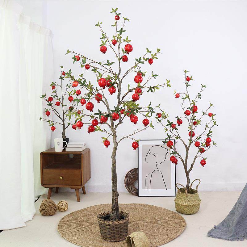 仿真绿植家居客厅装饰摆件仿真假树绿植落地盆栽造景仿真石榴树,畜牧/养殖物资,畜牧/养殖器械,淘宝优惠券,粉丝福利购,淘宝优惠卷