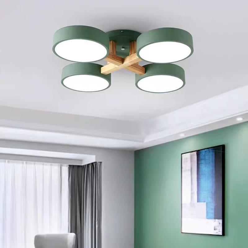 北欧卧室吸吊灯小户型客厅简约现代日式家用LED多头餐厅吸顶灯