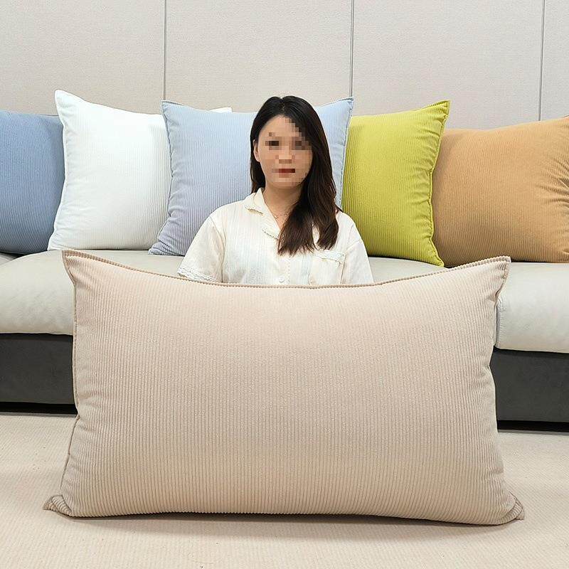 2024新款灯芯绒长方形沙发靠枕抱枕枕头大靠垫客厅靠背套罩