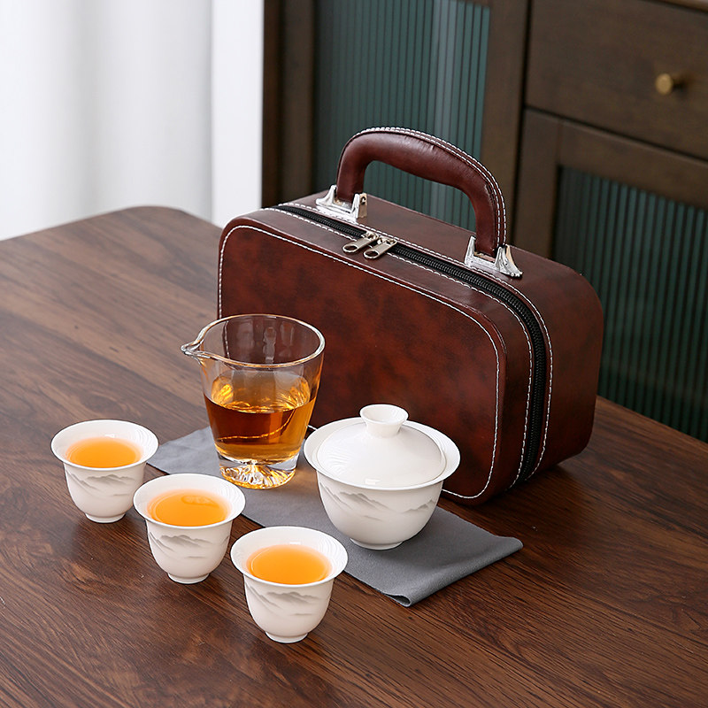 便携式旅行茶具小套装泡茶壶茶杯个人专用简易户外随身露营快客杯,餐饮具,旅行茶具,淘宝优惠券,粉丝福利购,淘宝优惠卷