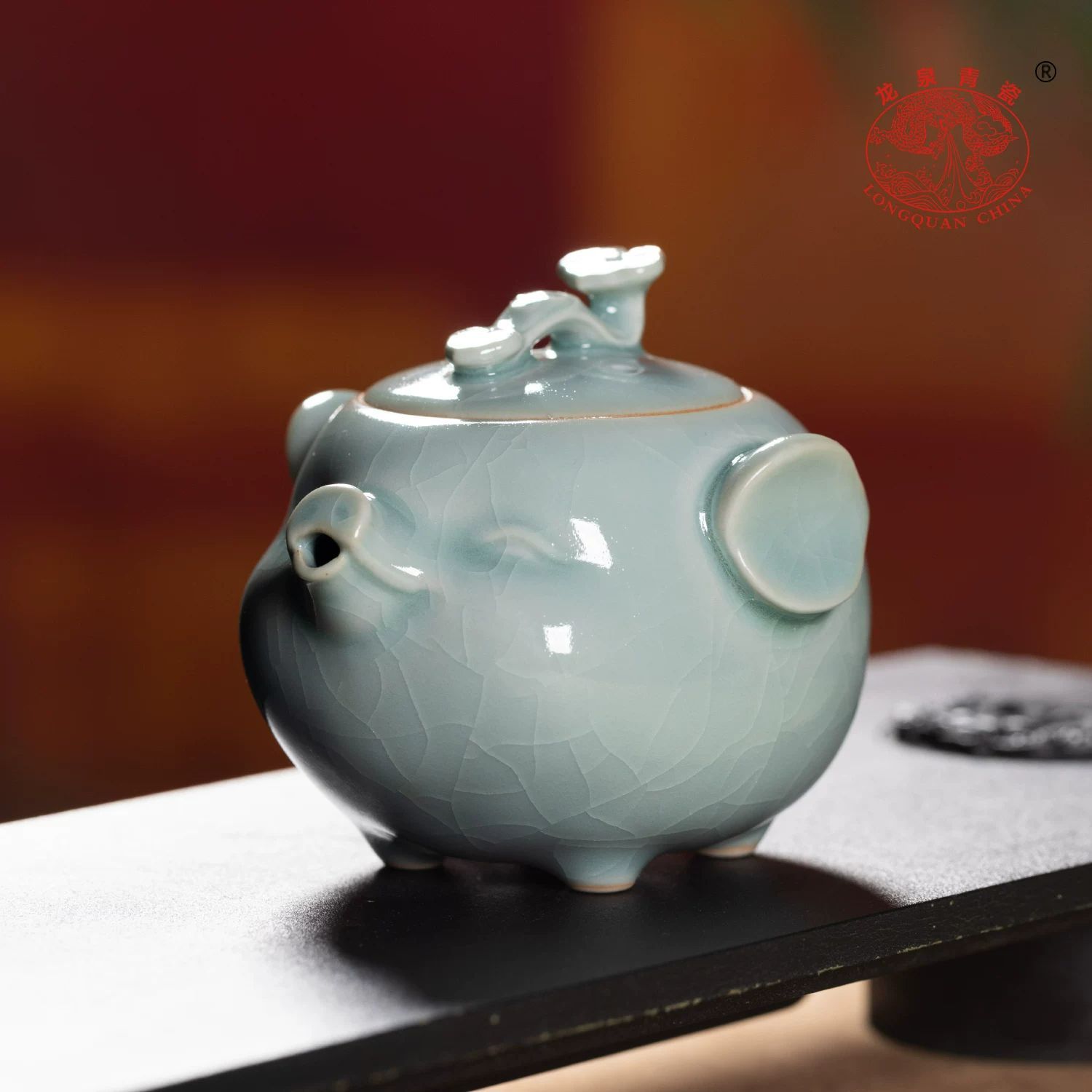 手抓壶泡茶盖碗茶杯单个高档汝窑茶碗功夫茶具一人饮带盖茶壶家用