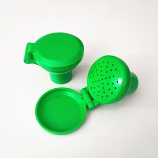 洗眼器喷头喷嘴配件绿色塑料ABS冲眼器头过滤喷头洗眼喷头出水嘴