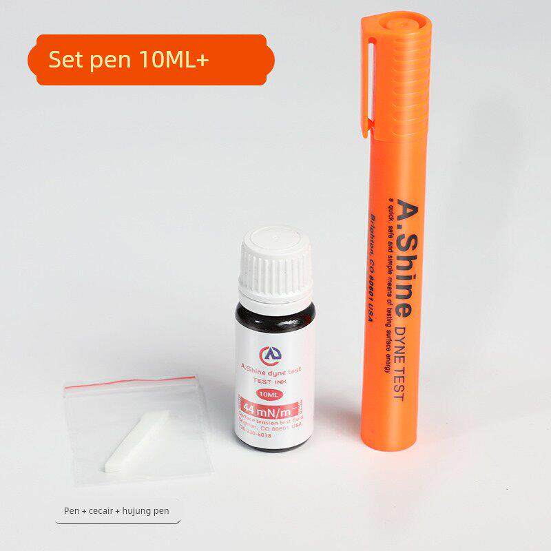 美国A.Shine爱莎达因笔 电晕笔表面能张力测试笔补充液 套装 10ml