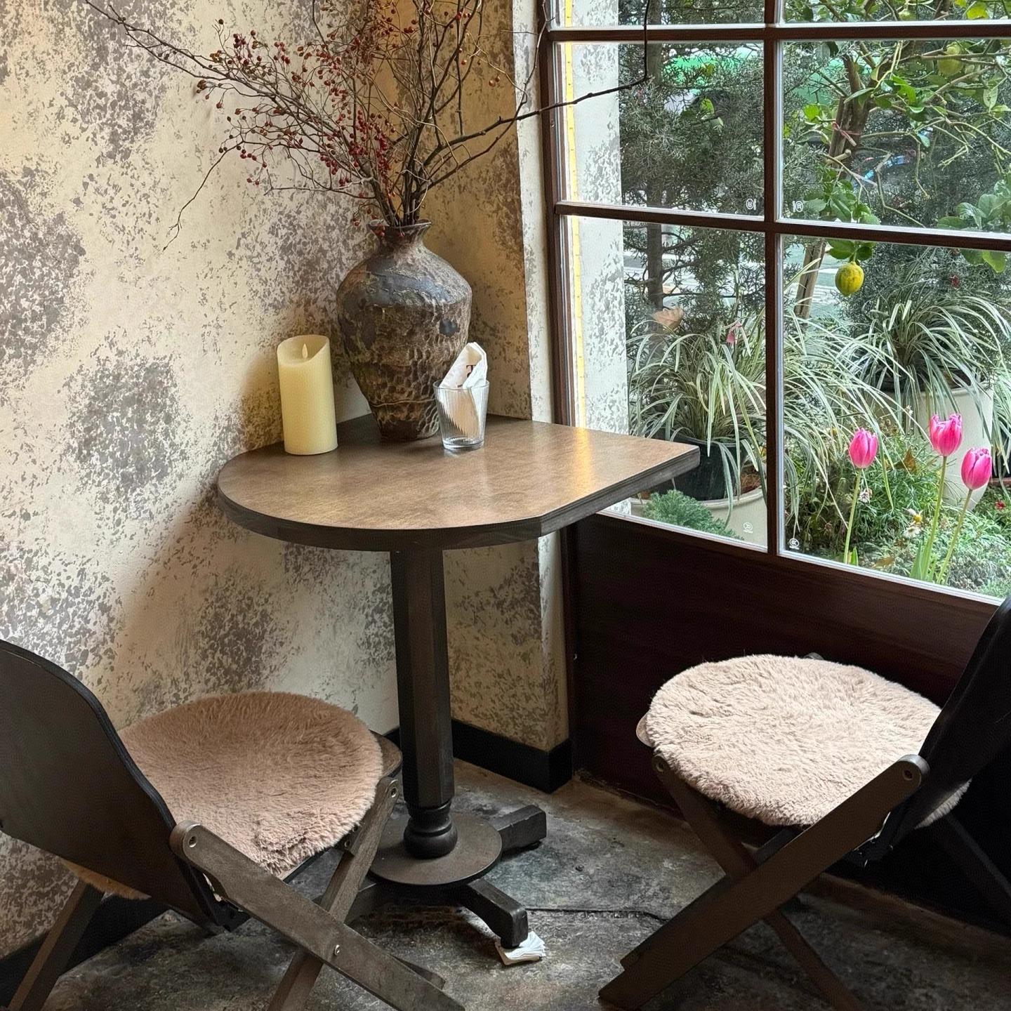 阳台桌子小茶几可折叠桌椅复古木角几边几咖啡桌茶桌露台休闲桌椅