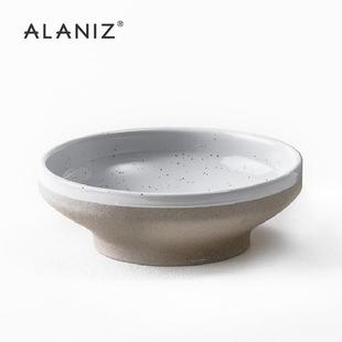 白色喷点碗家用饭碗陶瓷碗菜碗汤碗面碗水果碗 alaniz南兹RAW夏尔