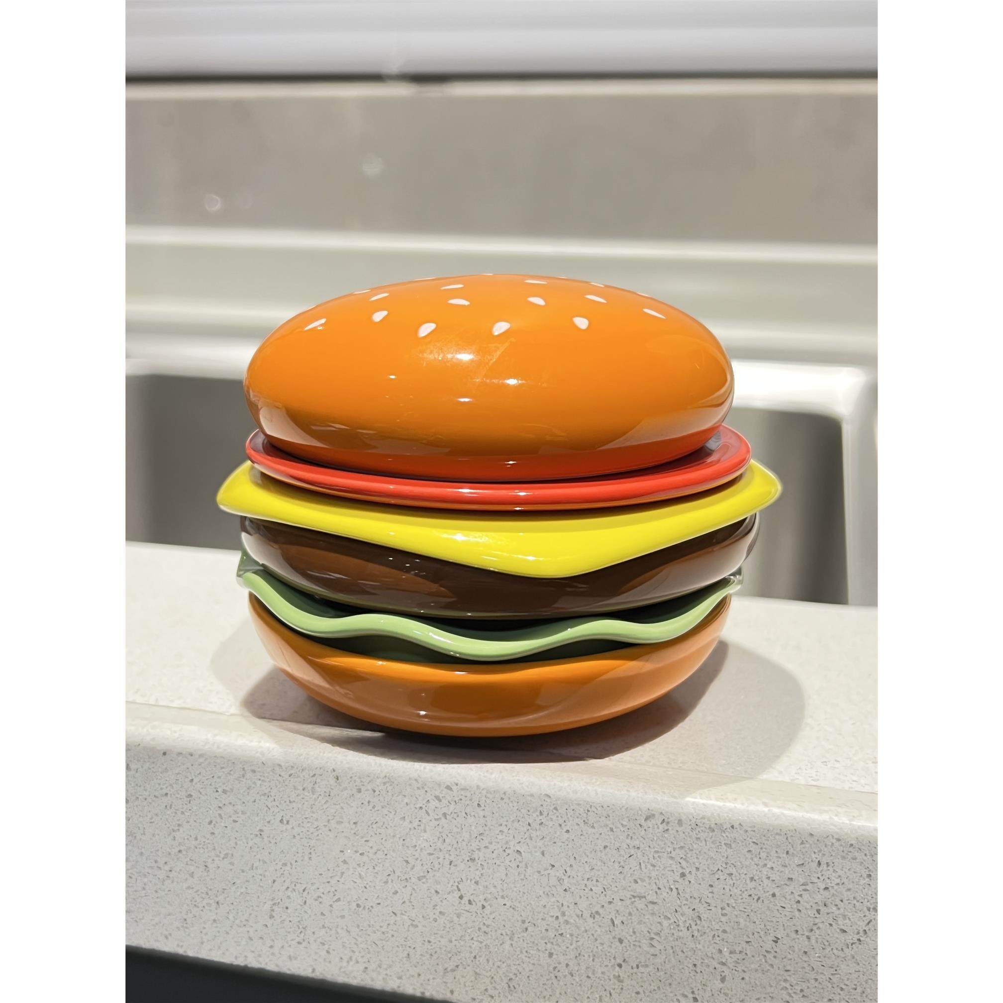 #ININ汉堡陶瓷味碟蘸料调味家用小碟子盘子家饰软装搭配套装 ·