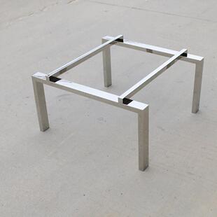 茶几桌脚定做镜面不锈钢矮桌支架玻璃台面金属台脚底座底奢石桌腿