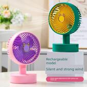 风扇超静音桌面USB充电插件迷你便携式 大风宿舍床头柜