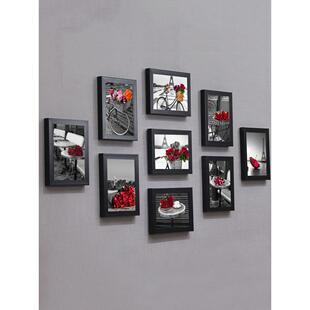 客厅照片墙装饰背景做成相框墙免打孔个性洗相片墙贴创意挂墙组合