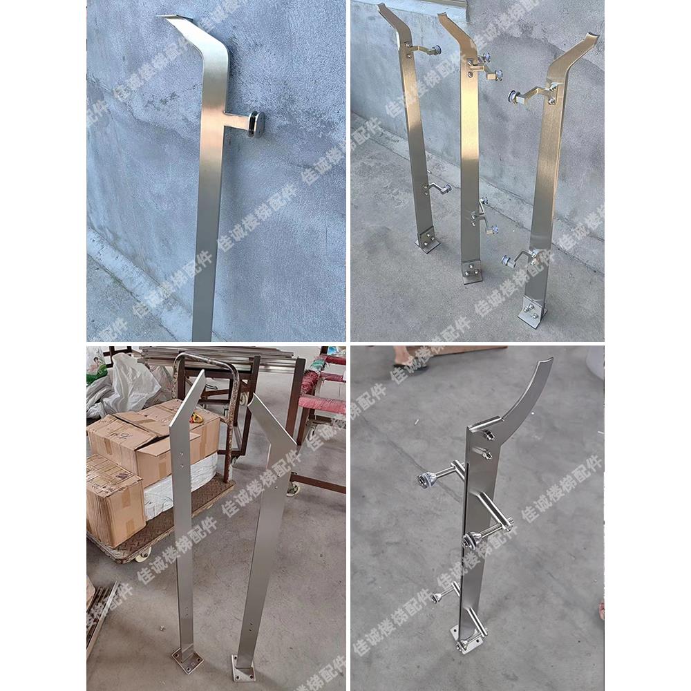 楼梯扶手护栏加厚柱栏杆户内简易现代护栏304不锈钢工程柱