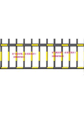 AK原装杆直杆防砸胶条杆卡布道闸杆栅栏杆曲臂杆配件