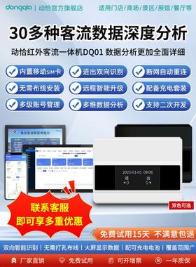 免布线丨动恰4G版智能红外客流量计数器人流量人数统计器门店公厕