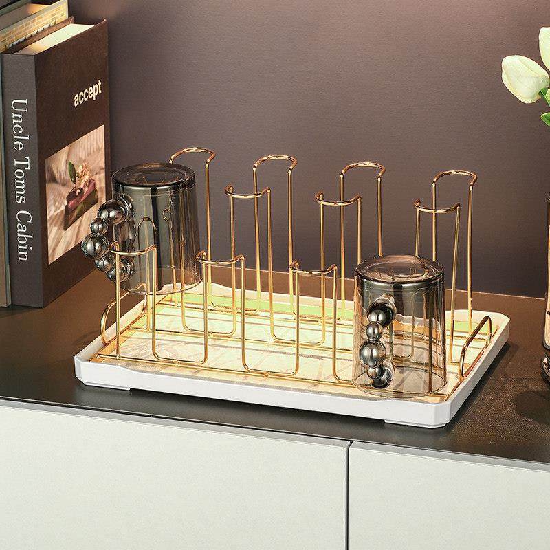 玻璃杯挂架家用杯子置物架杯架沥水架果汁杯ktv收纳层架带托 托盘,家庭/个人清洁工具,杯架,淘宝优惠券,粉丝福利购,淘宝优惠卷