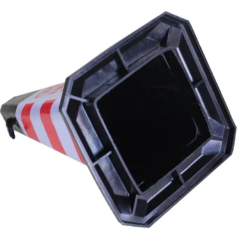 反光路锥橡胶6斤车位桩方锥告示牌请勿泊车禁止停车警示柱雪糕桶