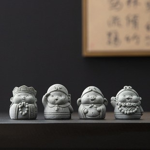 中国风西游记师徒四人桌面人物文创小摆件造景装饰工艺品创意礼品