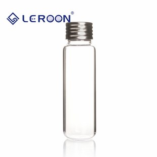 10ml 20ml透明棕色精密螺纹顶空瓶含18mm磁性铁盖17.5mm四氟进样